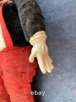 Rare vintage rubber face devil Rushton Gund doll toy Halloween 1950's