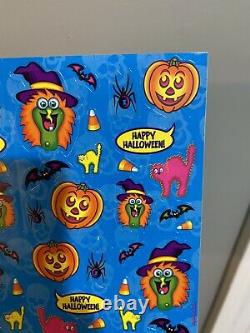 S315-2001 Vintage Lisa Frank Halloween Rare Sticker Sheet and Tote