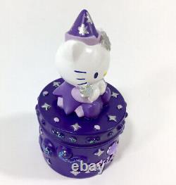 SANRIO Hello Kitty 2000 Magic Purple Halloween Witch Rare Vintage Trinket Box