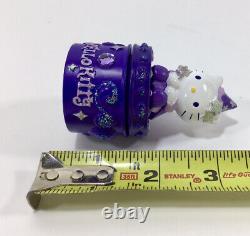 SANRIO Hello Kitty 2000 Magic Purple Halloween Witch Rare Vintage Trinket Box