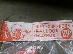 SCARCE and VERY RARE Vintage Halloween Party Favor Bag, UNOPENED NOS NIB