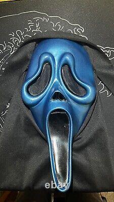 SCREAM Ghost Face Mask MK Easter Unlimited Metallic Blue Rare Vintage Fun World