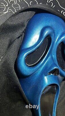 SCREAM Ghost Face Mask MK Easter Unlimited Metallic Blue Rare Vintage Fun World