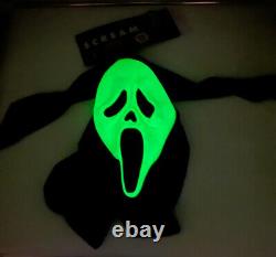 SCREAM Ghostface Mask Fun World Genuine Vintage RARE 90's Glow In The Dark