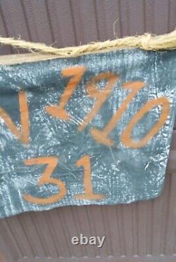 SUPER RARE Antique 1910 Halloween party Banner authentic hand forged nails OLD