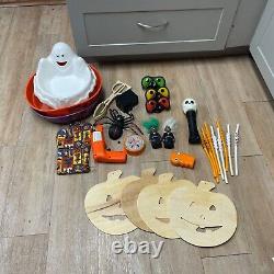 Scary Vintage NEW Halloween Lot In Box Items Valuable Rare