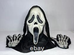 Scream Ghostface Mask Easter Unlimited Fun World Vintage & RARE E. U. Inc Gloves