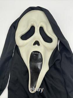Scream Ghostface Mask Fun World Div Rare Glow In Dark Vintage HTF with Robe & Belt