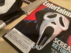 Scream mask TAGGED Vintage magazine lot and knife! RARE MASSIVE FANS GO CRAZY