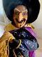 Spectacular Rare 46standing Witch Adorned In Fabric Finery A Vintage Heirloom