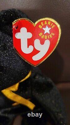 TY Halloween Bear Haunt Beanie Baby Error Tag Vintage Rare