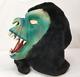 Topstone Fang Face Monster Mask Rare Vintage Halloween Costume Blue Black Read