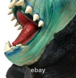 Topstone Fang Face Monster Mask Rare Vintage Halloween Costume Blue Black READ
