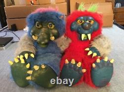 Two Los Temblors plush lot VIR vintage horror halloween my pet monster RARE