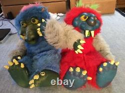 Two Los Temblors plush lot VIR vintage horror halloween my pet monster RARE