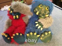 Two Los Temblors plush lot VIR vintage horror halloween my pet monster RARE