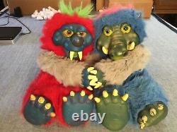 Two Los Temblors plush lot VIR vintage horror halloween my pet monster RARE