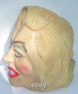 Ultra Rare Vtg 1960's 70's Marilyn Monroe Hollywood Movie Star Halloween Mask