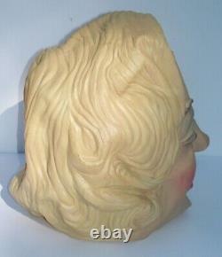 Ultra Rare Vtg 1960's 70's Marilyn Monroe Hollywood Movie Star Halloween Mask