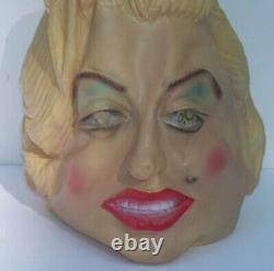 Ultra Rare Vtg 1960's 70's Marilyn Monroe Hollywood Movie Star Halloween Mask