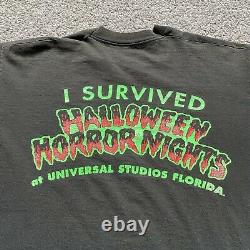 Universal Studios Vintage 1992 Halloween Horror Nights T- Shirt RARE USA Large