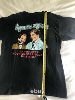 VERY RARE OG Marilyn Manson MEET YOUR MASTER shirt vintage nin goth wonderland