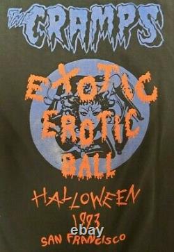 VERY RARE VINTAGE The Cramps Exotic Erotic Ball Halloween 1993 T-Shirt XL