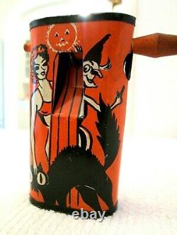 VERY RARE Vintage Halloween Tin Noisemaker 1930s by BUGLE