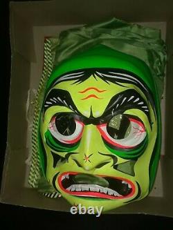 VINTAGE 1970 COLLEGEVILLE Wicked Witch HALLOWEEN COSTUME MASK With BOX Rare
