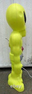 VINTAGE 36 ALIEN BLOW MOLD LIGHT-UP DECOR FIGURE HALLOWEEN RARE! General Foam