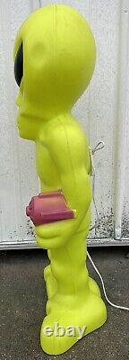 VINTAGE 36 ALIEN BLOW MOLD LIGHT-UP DECOR FIGURE HALLOWEEN RARE! General Foam