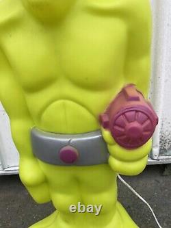 VINTAGE 36 ALIEN BLOW MOLD LIGHT-UP DECOR FIGURE HALLOWEEN RARE! General Foam