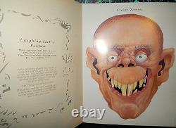 VINTAGE CREEPY MASKS BOOK halloween punch-out mask zombie witch humor RARE 1993