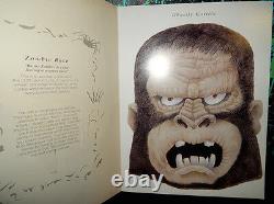 VINTAGE CREEPY MASKS BOOK halloween punch-out mask zombie witch humor RARE 1993