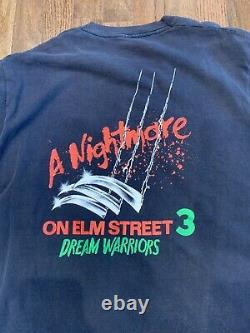 VTG 1987 Freddy Krueger Shirt Nightmare on Elm Street 3 XL 80s Rare Halloween
