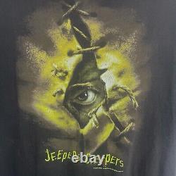 VTG 2001 Rare Jeepers Creepers Horror Movie Promo Size XL FADED