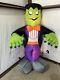 Vtg Gemmy Inflatable Frankenstein Halloween Monster Walmart Lights Up Rare Bat
