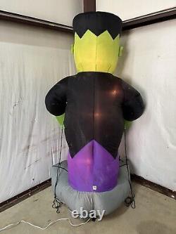 VTG Gemmy Inflatable Frankenstein Halloween Monster Walmart Lights Up Rare Bat