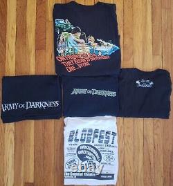 VTG HORROR MOVIE SHIRT LOT OF (16) Evil Dead, Friday The 13th, CreepShow RARE