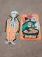 Vtg Halloween Empire Vacuform Skeleton Vampire Bats Dracula Cape &witches Brew