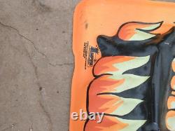 VTG Halloween Empire Vacuform Skeleton Vampire Bats Dracula Cape &witches brew