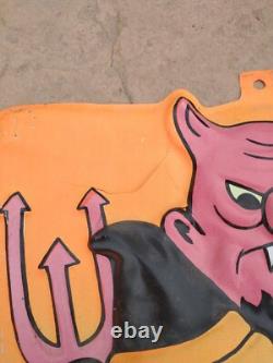 VTG Halloween Empire Vacuform Skeleton Vampire Bats Dracula Cape &witches brew