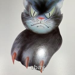 VTG Halloween Jointed Black Cat Head Body Parts Cut Out Wall Hanger VERY RARE
