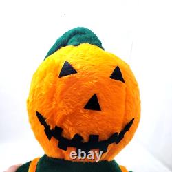 VTG Halloween Pumpkin MAN Plush Ex- Large Man life-sized 42 Stuffed RARE OOAK