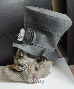 VTG Illusive Concepts TOP HAT GHOUL 1996 Halloween Mask VINTAGE Rare 18 Tall