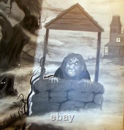 VTG RARE TALL 17.5 HALLOWEEN CARD Unused HALLMARK fancy Free POP UP MONSTER