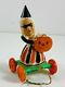 Vtg Rosbro Rosen Rare Halloween Witch Pull Toy Nice Candy Container