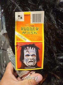 VTG Topstone FRANKENSTEIN Monster Mask Halloween Latex Horror RARE