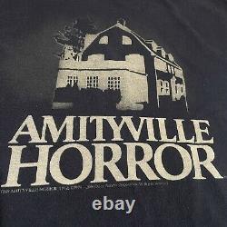 VTG Y2K 2006 The Amityville Horror Movie Promo Black T Shirt Size Large Rare
