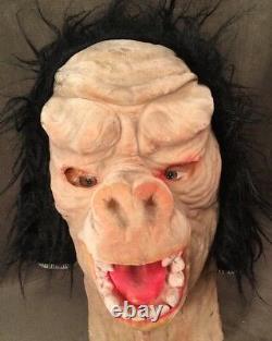 Very Rare HTF Vintage Topstone Velvet Monkey Ape Gorilla Hairy Halloween Mask